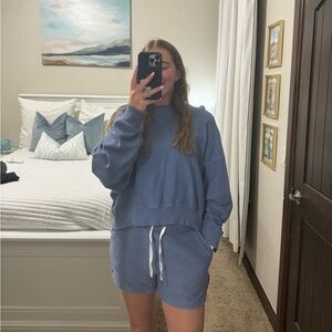 Blue Aerie Matching Set - Medium Bottoms/Large Top